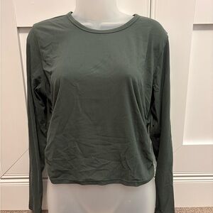 Lululemon Green Ribbed Long Sleeve